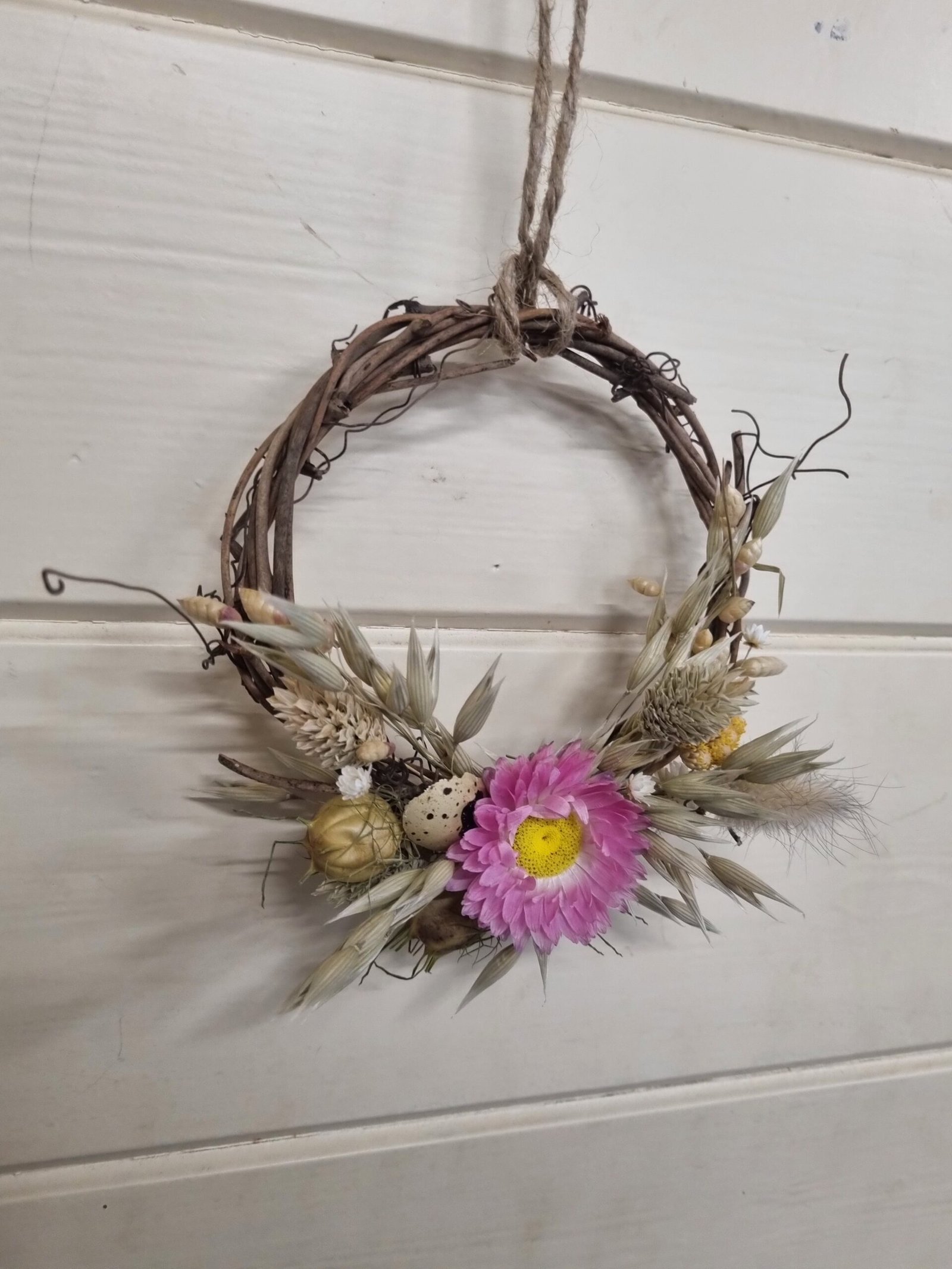Mini dried flower wreaths