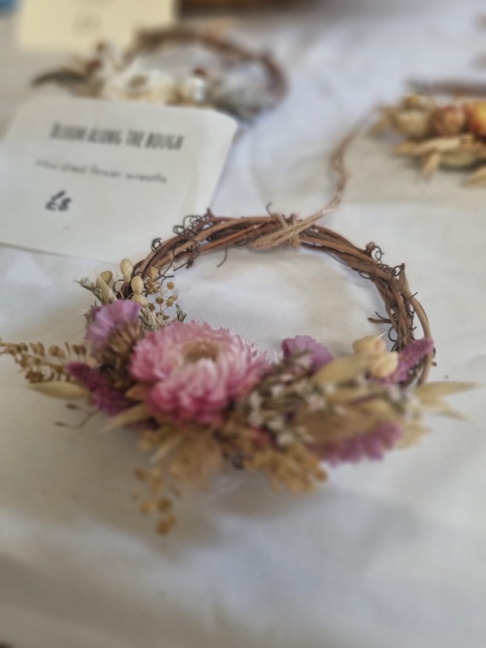 Mini dried flower wreaths - Image 3